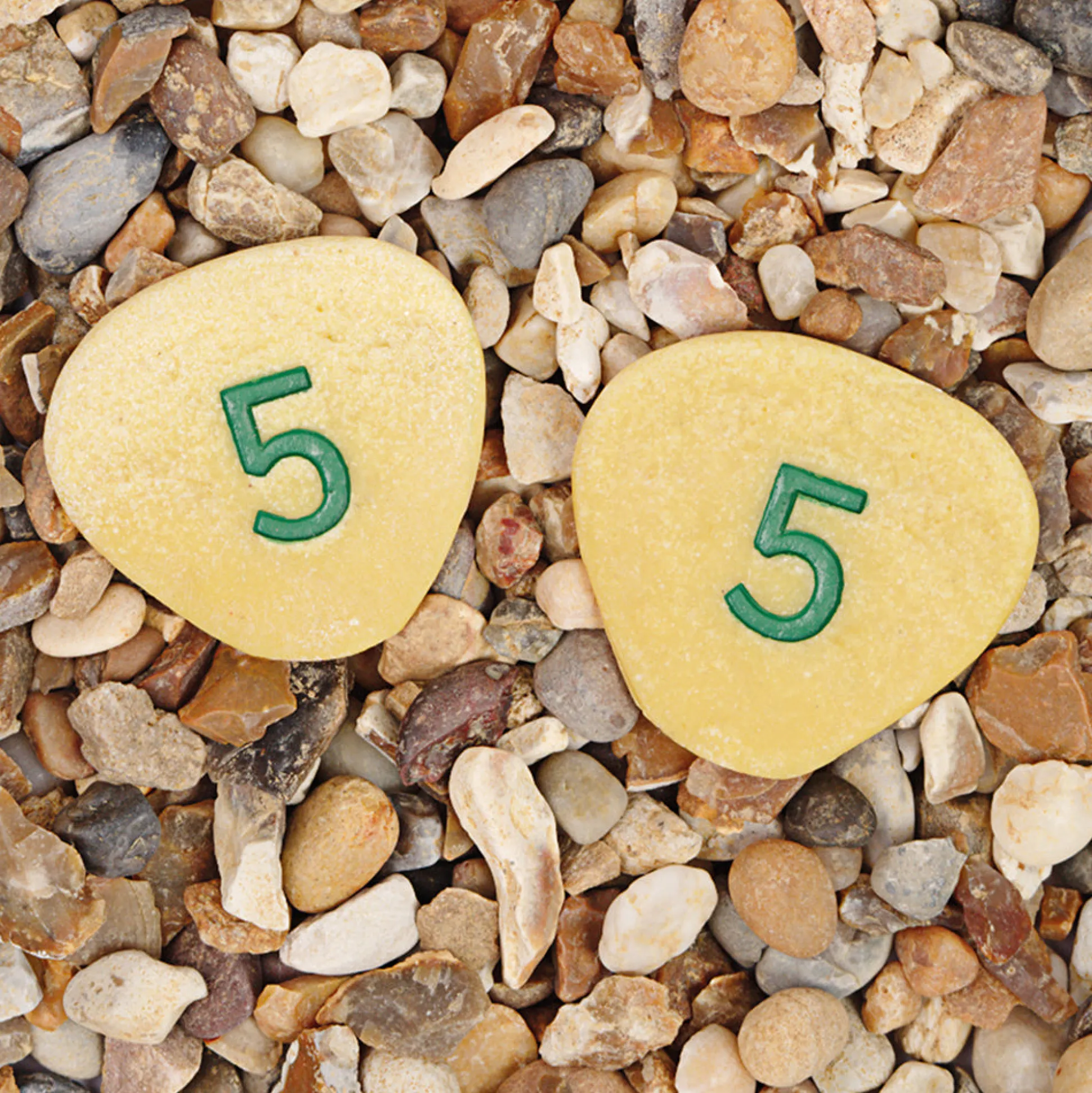 Yellow Door® Tactile Number Pebbles