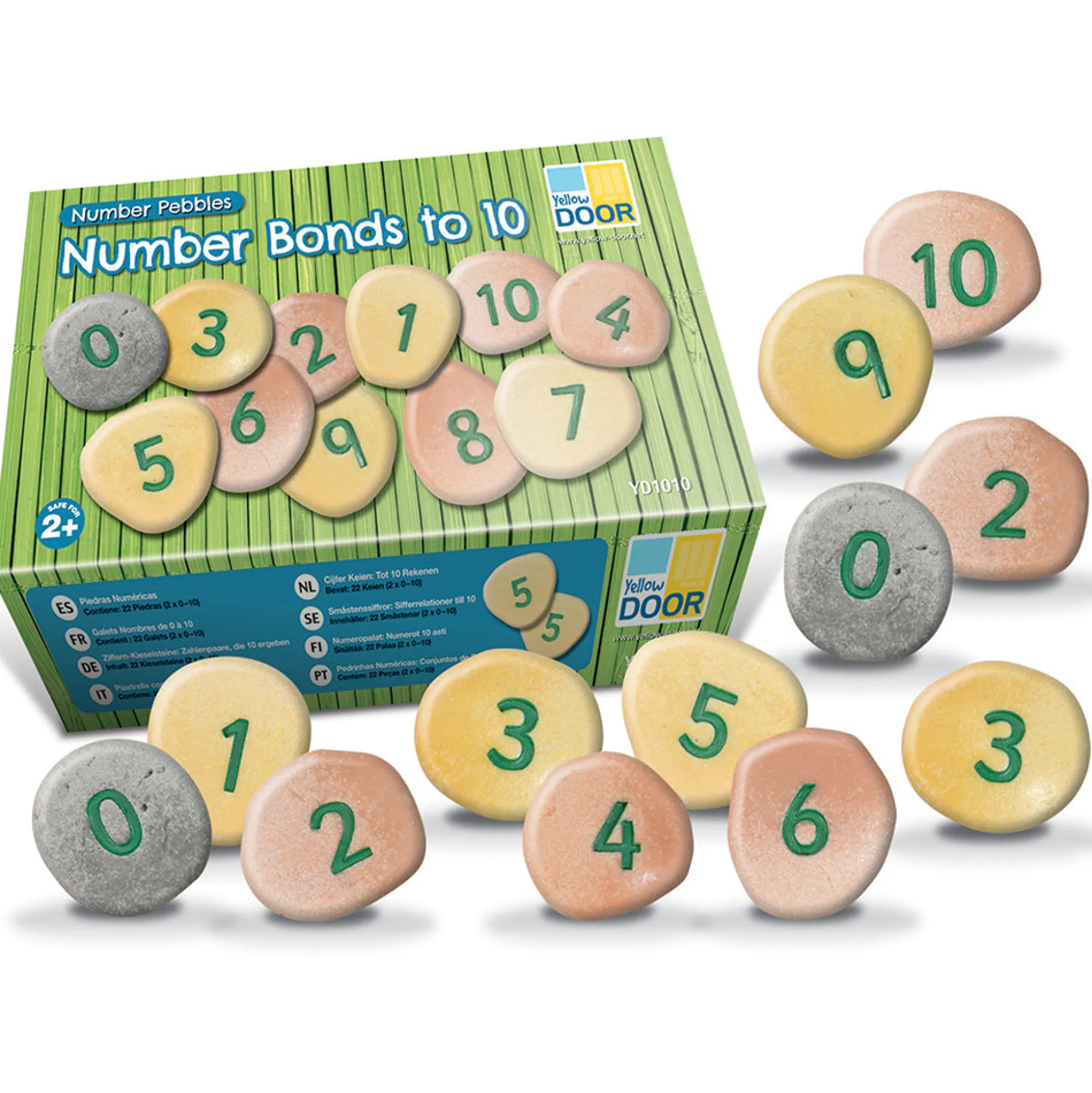 Yellow Door® Tactile Number Pebbles
