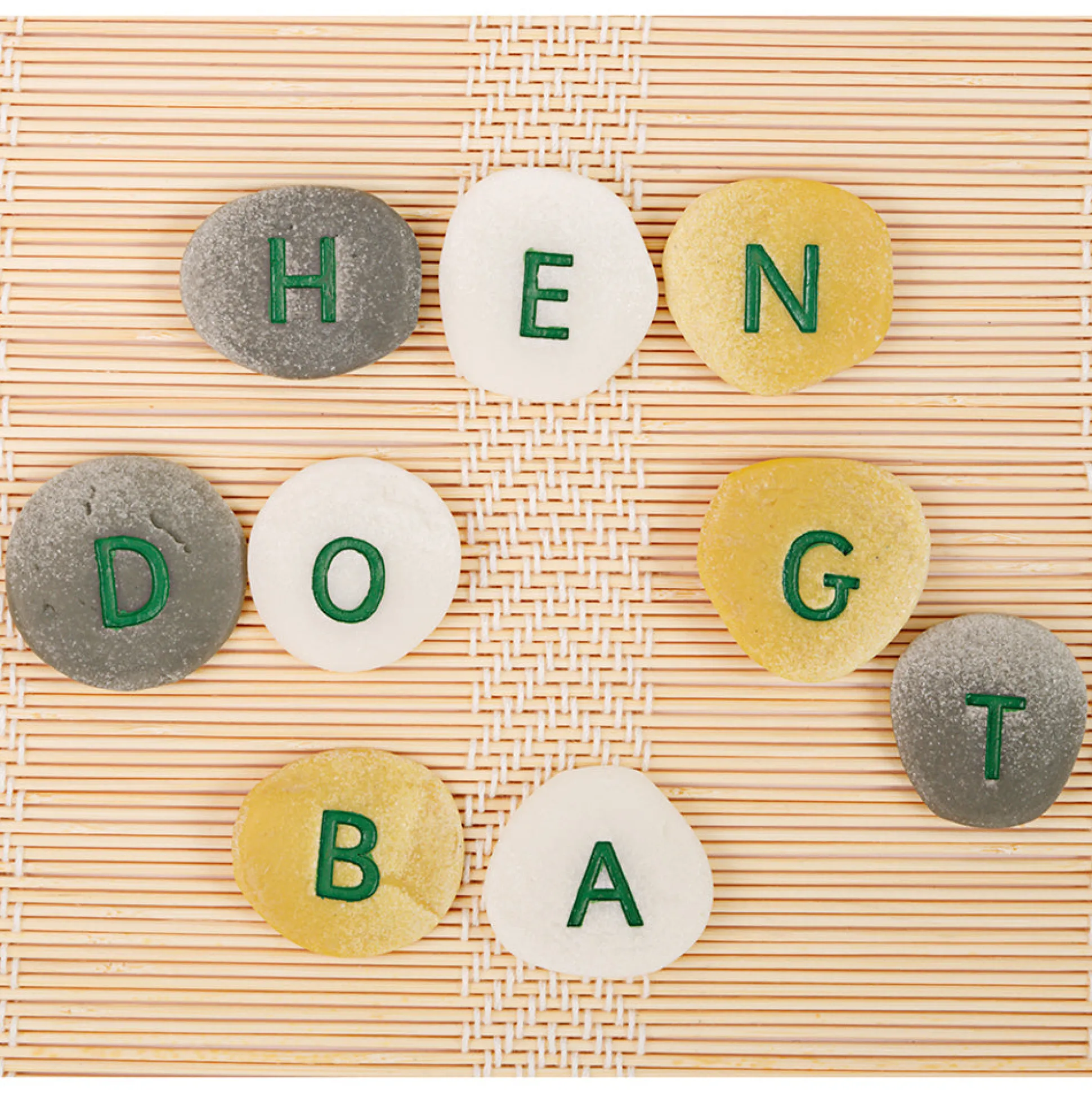 Yellow Door® Tactile Uppercase Alphabet Pebbles