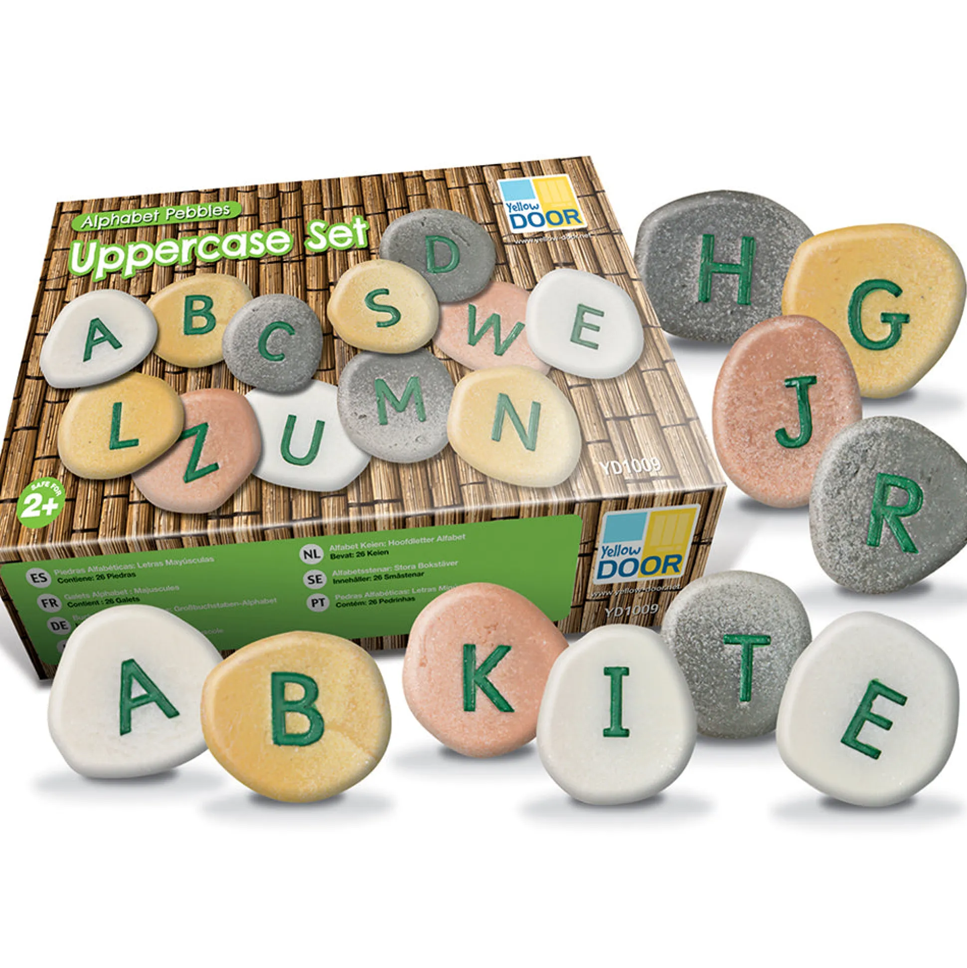 Yellow Door® Tactile Uppercase Alphabet Pebbles