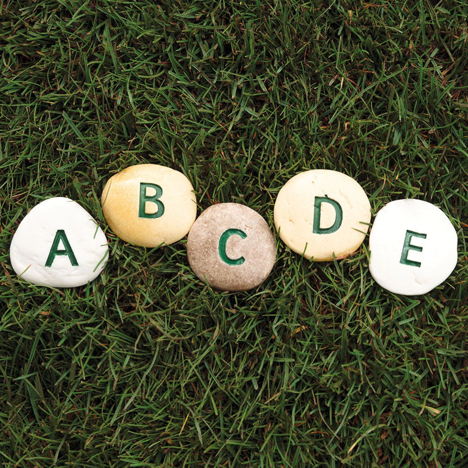 Yellow Door® Tactile Uppercase Alphabet Pebbles