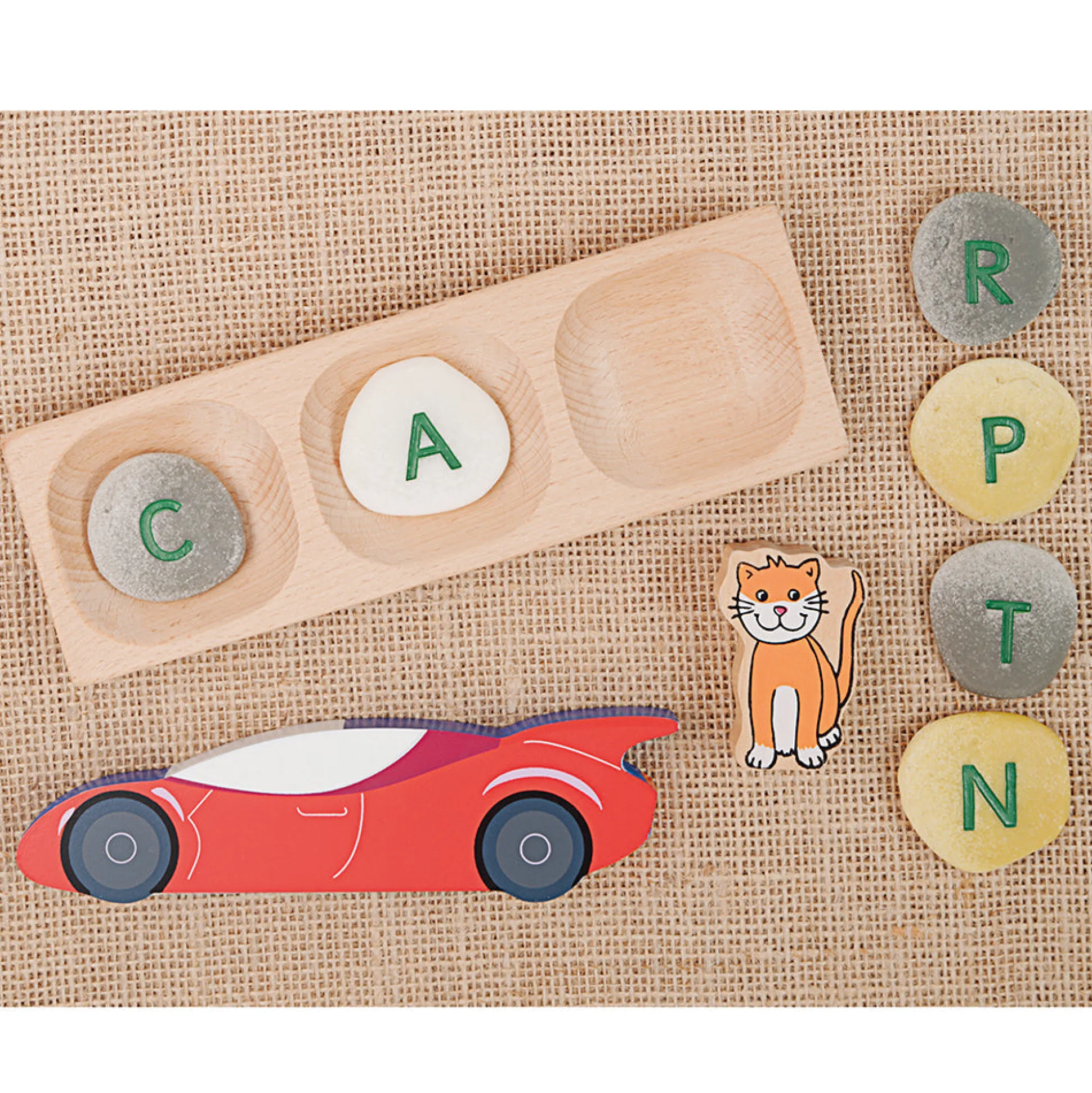 Yellow Door® Tactile Uppercase Alphabet Pebbles