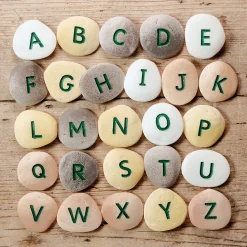 Yellow Door® Tactile Uppercase Alphabet Pebbles