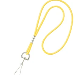 Yellow Nylon Lanyard with Swivel Clip – 36” Long